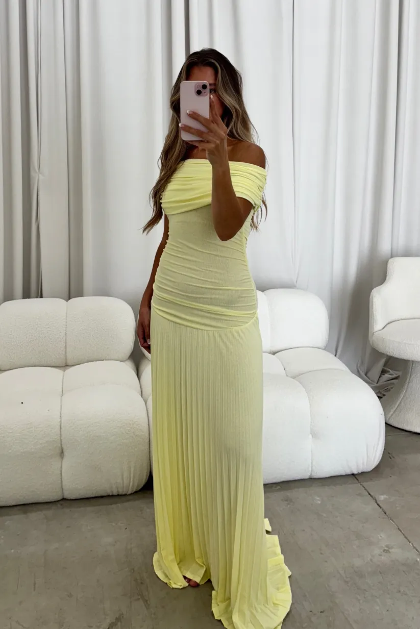 Halo Maxi Dress in Buttercream sold by Worth Collective product image thumbnail 2