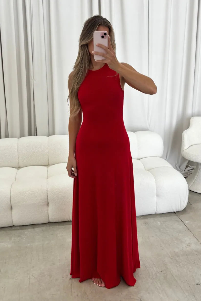 Effortless Maxi Dress in Shirley Temple sold by Worth Collective product image thumbnail 3