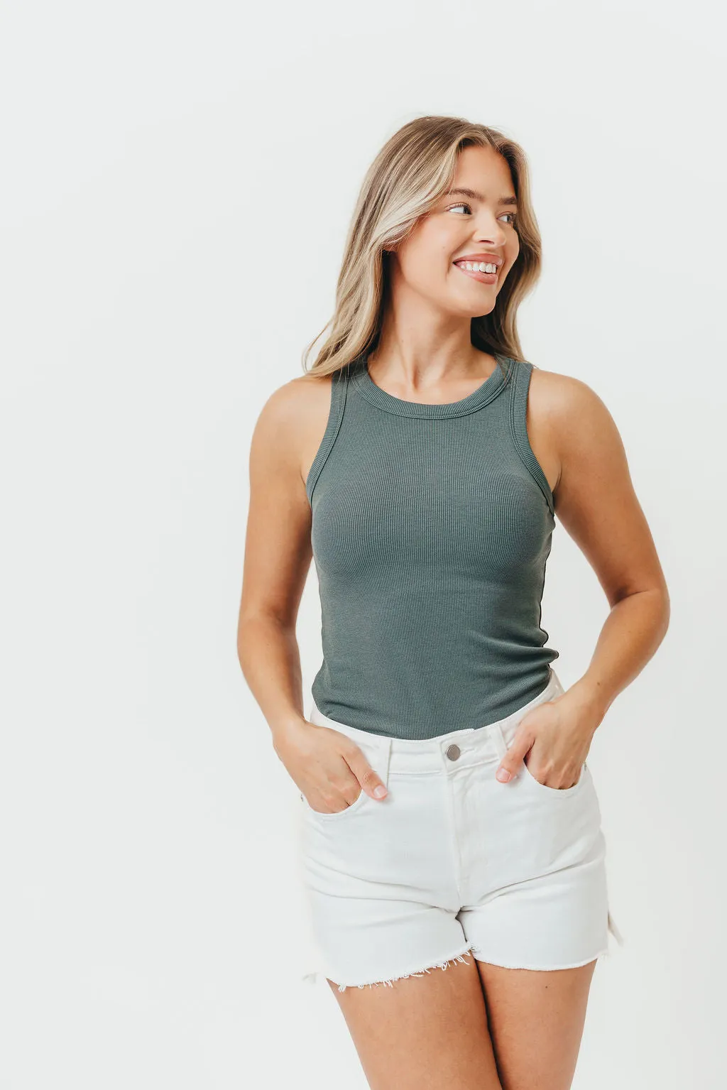 Toby Tank in Green sold by Worth Collective