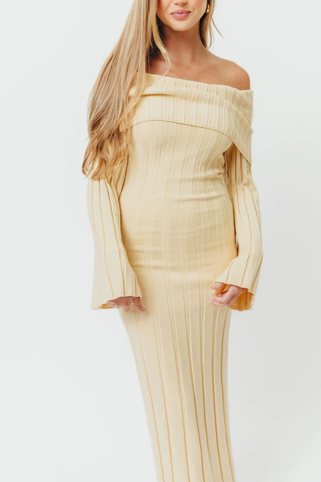 Evella Maxi Dress in Butter Yellow - Bump Friendly & Inclusive Sizing sold by Worth Collective product image thumbnail 4