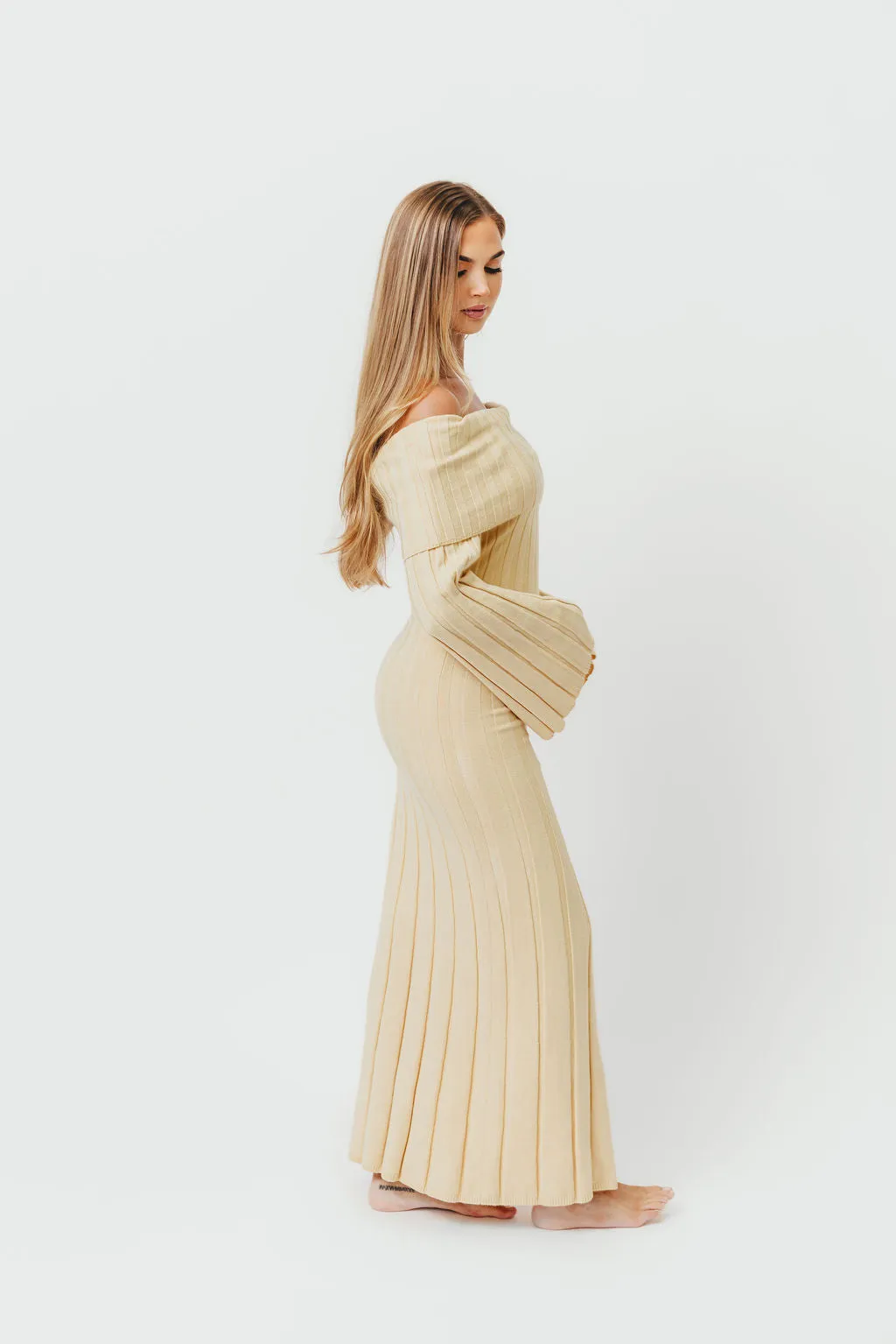 Evella Maxi Dress in Butter Yellow - Bump Friendly & Inclusive Sizing sold by Worth Collective product image thumbnail 2