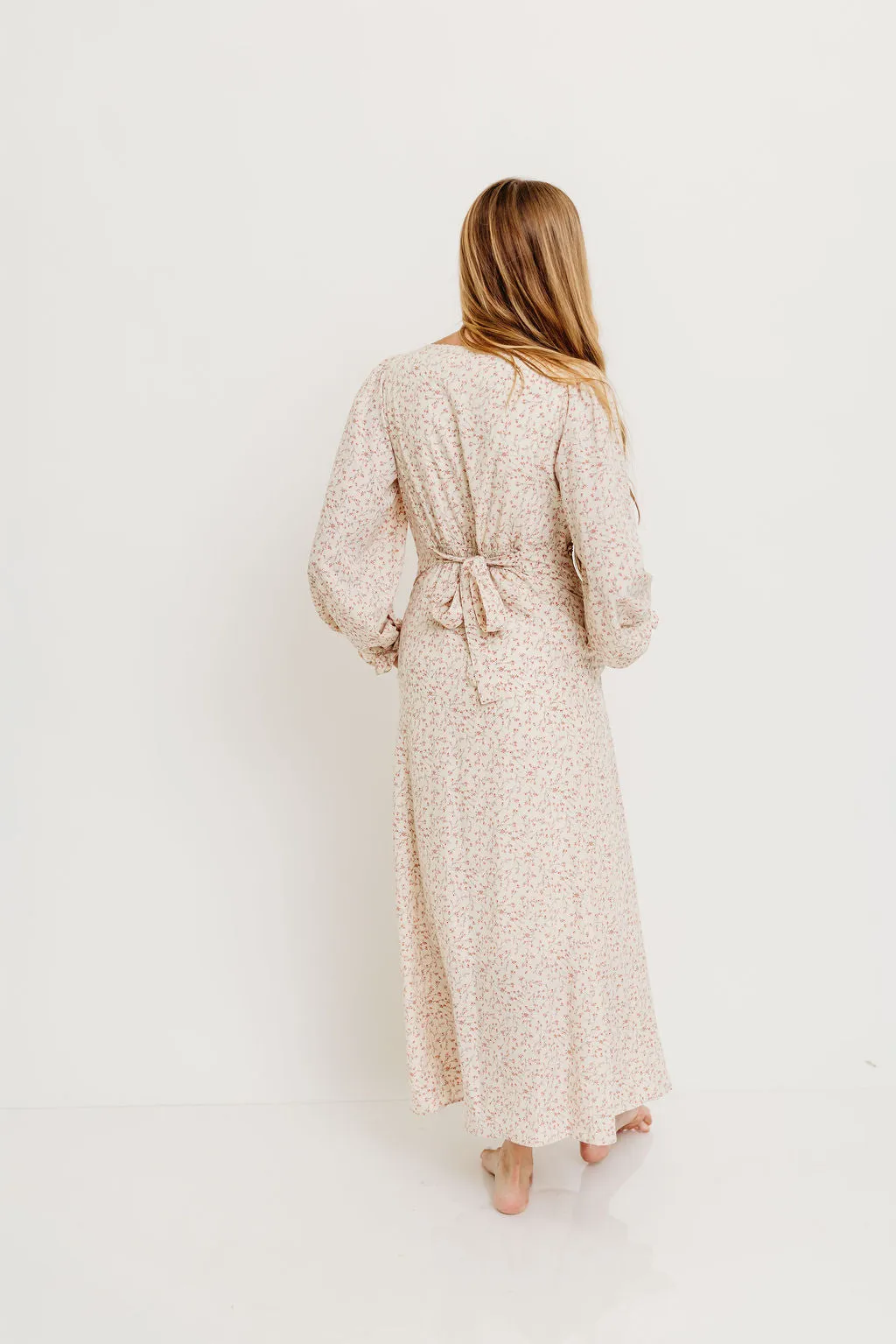 Erin Floral Maxi Dress in Vintage Cream sold by Worth Collective product image thumbnail 5
