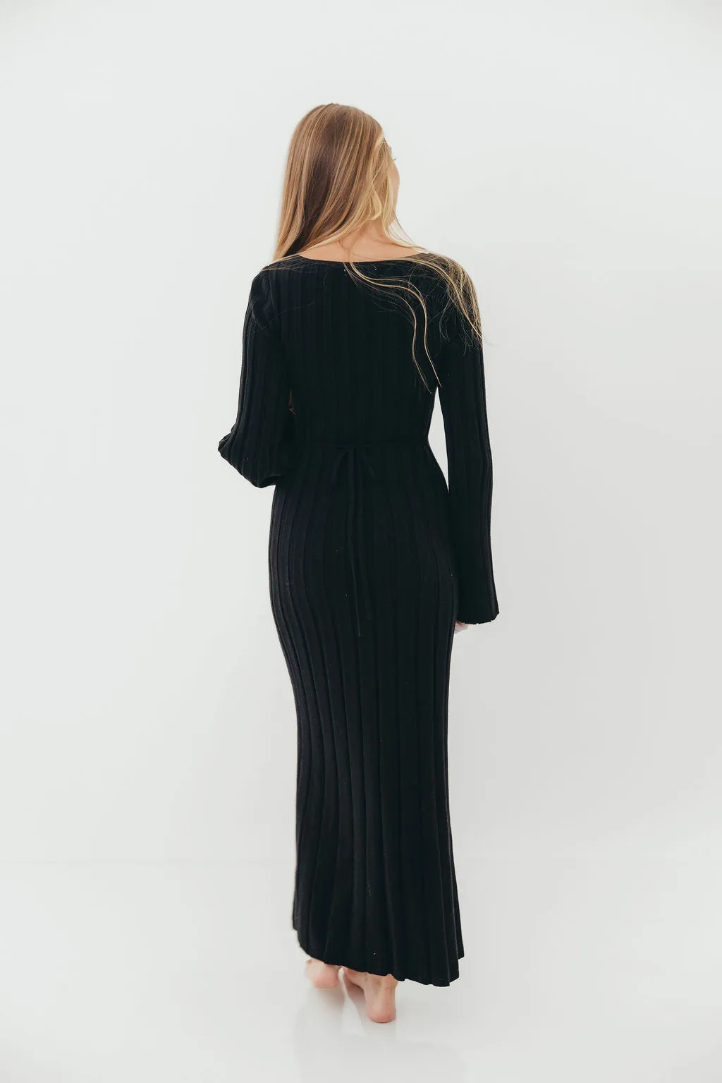 Rowan Square Neck Maxi Dress in Black *Final Sale* sold by Worth Collective product image thumbnail 4