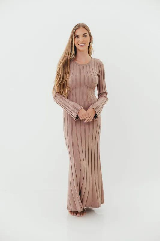 Colette Luxe Maxi Dress in Dusty Mauve *Final Sale* sold by Worth Collective