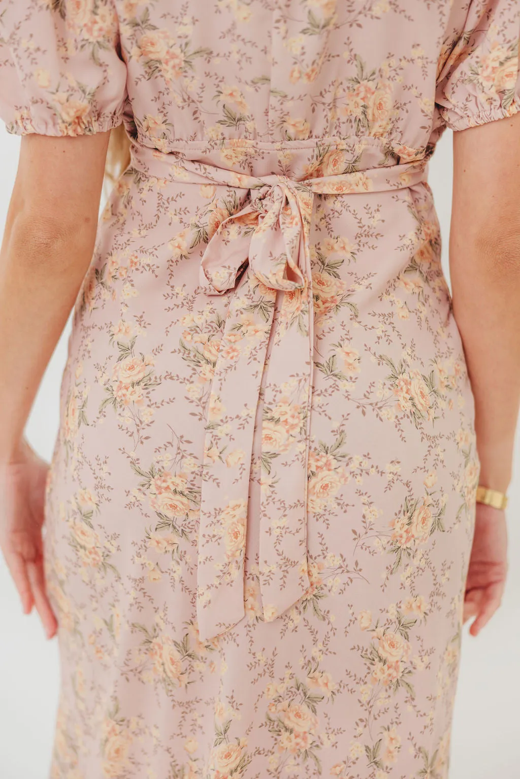 Annie Maxi Dress in Dusty Rose sold by Worth Collective product image thumbnail 3