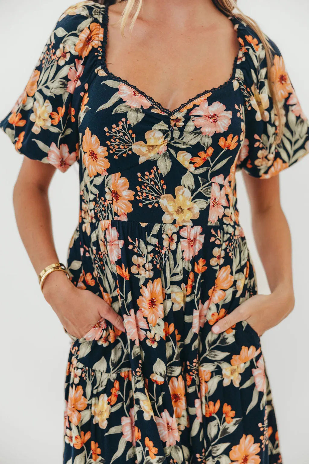 Francine Maxi Dress in Midnight Floral sold by Worth Collective product image thumbnail 3