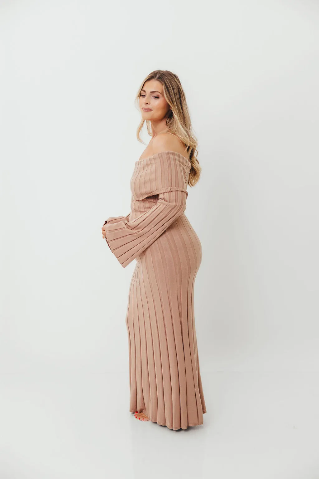 Evella Maxi Dress in Stone - Bump Friendly sold by Worth Collective product image thumbnail 4