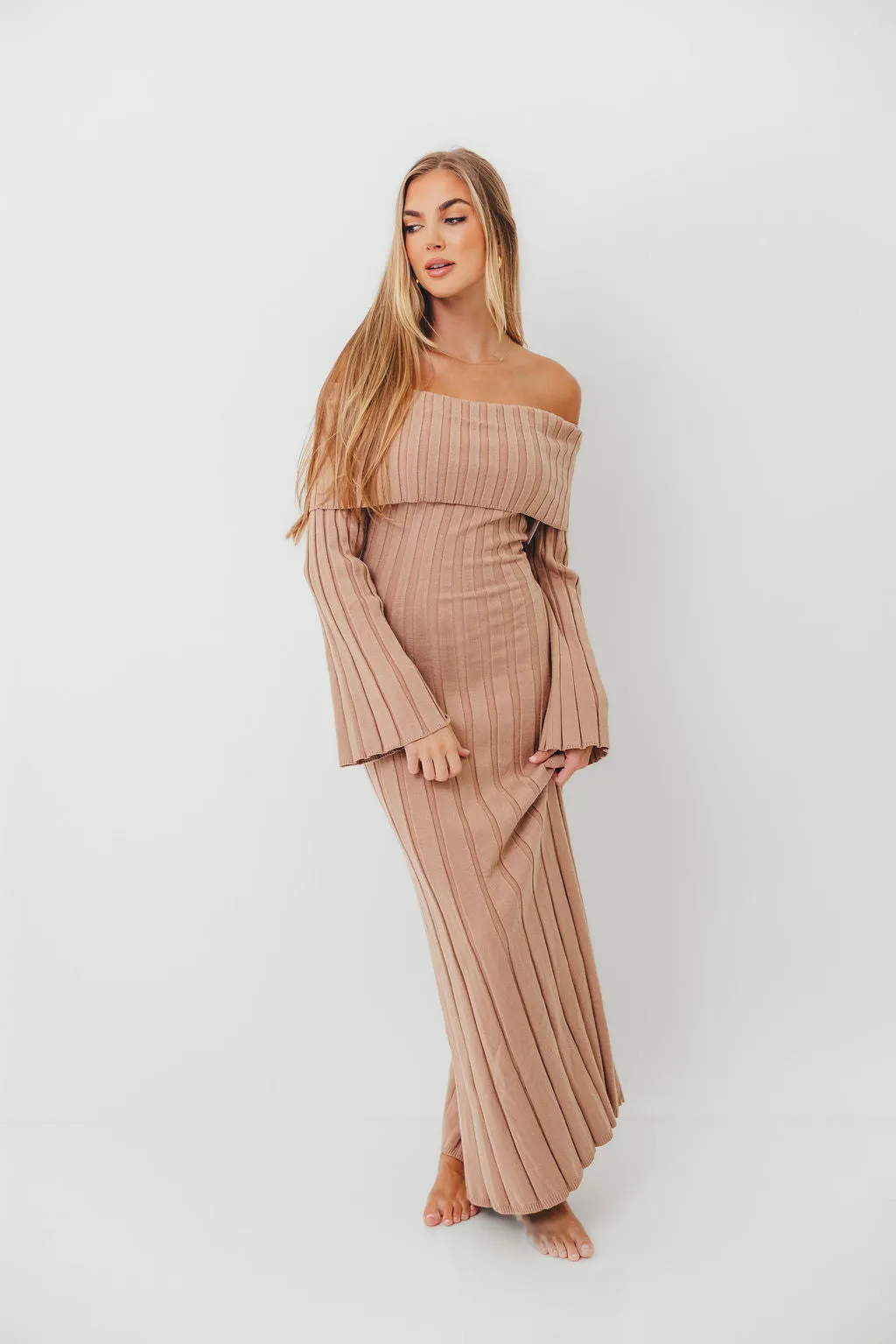 Evella Maxi Dress in Stone - Bump Friendly sold by Worth Collective product image thumbnail 5