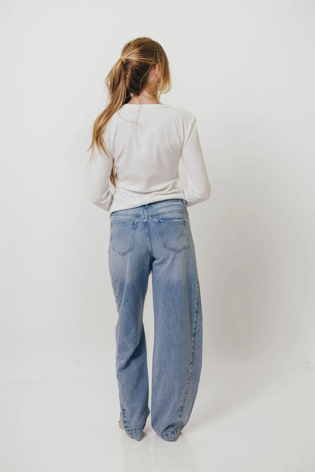 Kathy Long Sleeve Tee in White sold by Worth Collective product image thumbnail 3