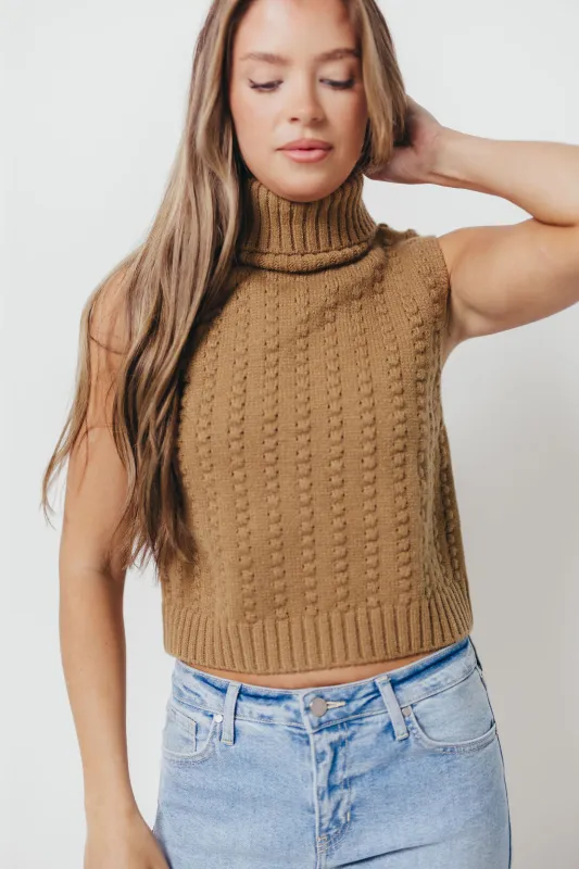 Mandi Sweater Vest in Camel *Final Sale* made by By Together