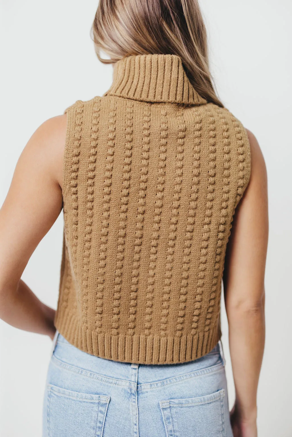 Mandi Sweater Vest in Camel *Final Sale* sold by Worth Collective product image thumbnail 4