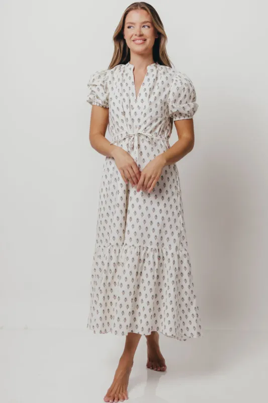 Bridget Midi Dress in White sold by Worth Collective