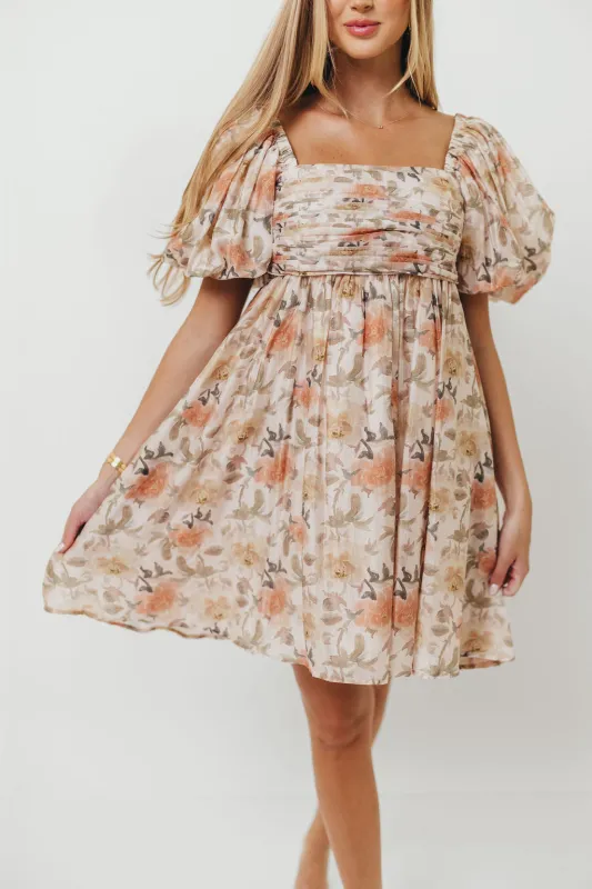 Sandrine Mini Dress in Floral *Final Sale* sold by Worth Collective