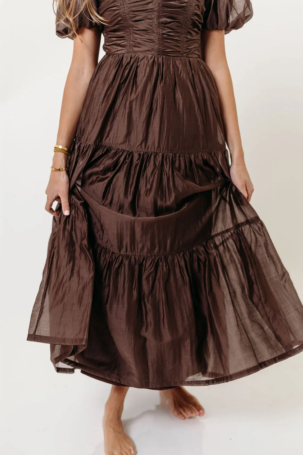 Renee Maxi Dress in Mocha sold by Worth Collective product image thumbnail 5
