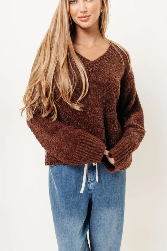 Glen Sweater in Brown *Final Sale* sold by Worth Collective