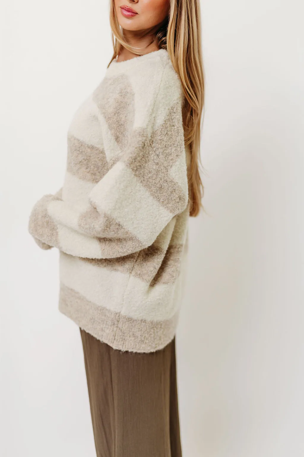 Hollis Textured Sweater in Cream Taupe sold by Worth Collective product image thumbnail 4