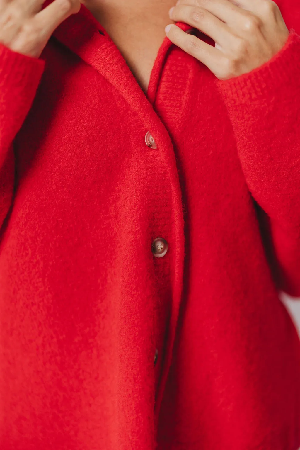 Kyla Cardigan Sweater in Poppy sold by Worth Collective product image thumbnail 3