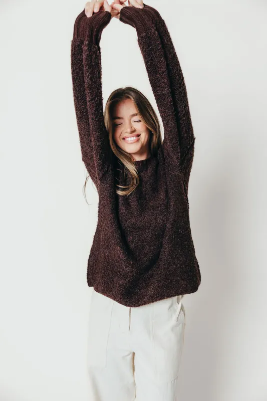 Karlie Sweater in Dark Brown sold by Worth Collective