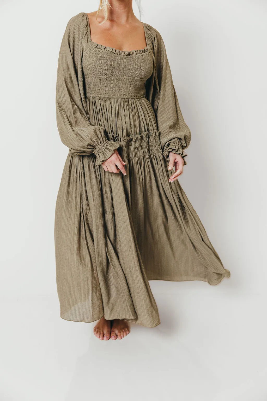 Sylvia Maxi Dress in Stone *Final Sale* sold by Worth Collective product image thumbnail 4