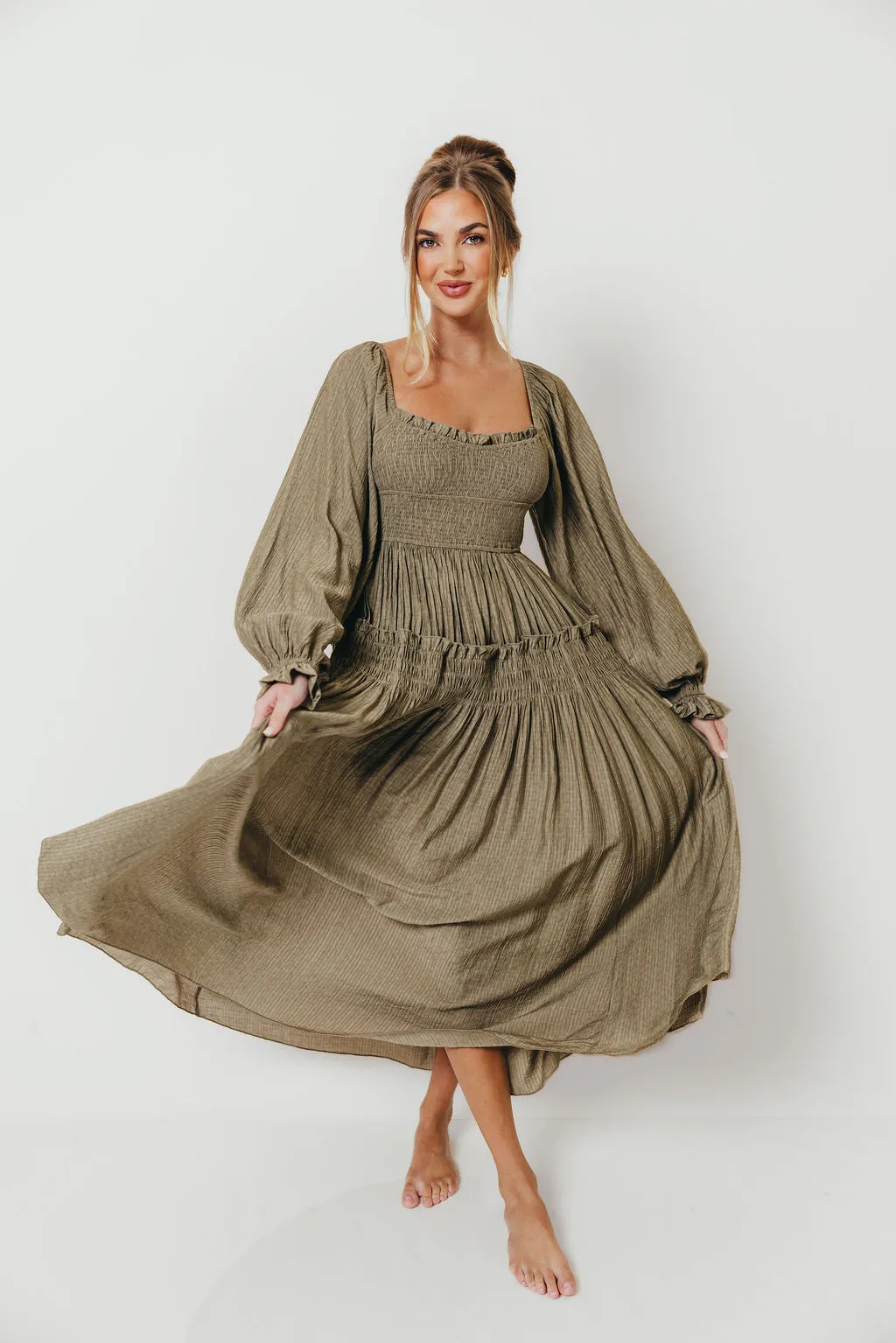Sylvia Maxi Dress in Stone *Final Sale* sold by Worth Collective product image thumbnail 3