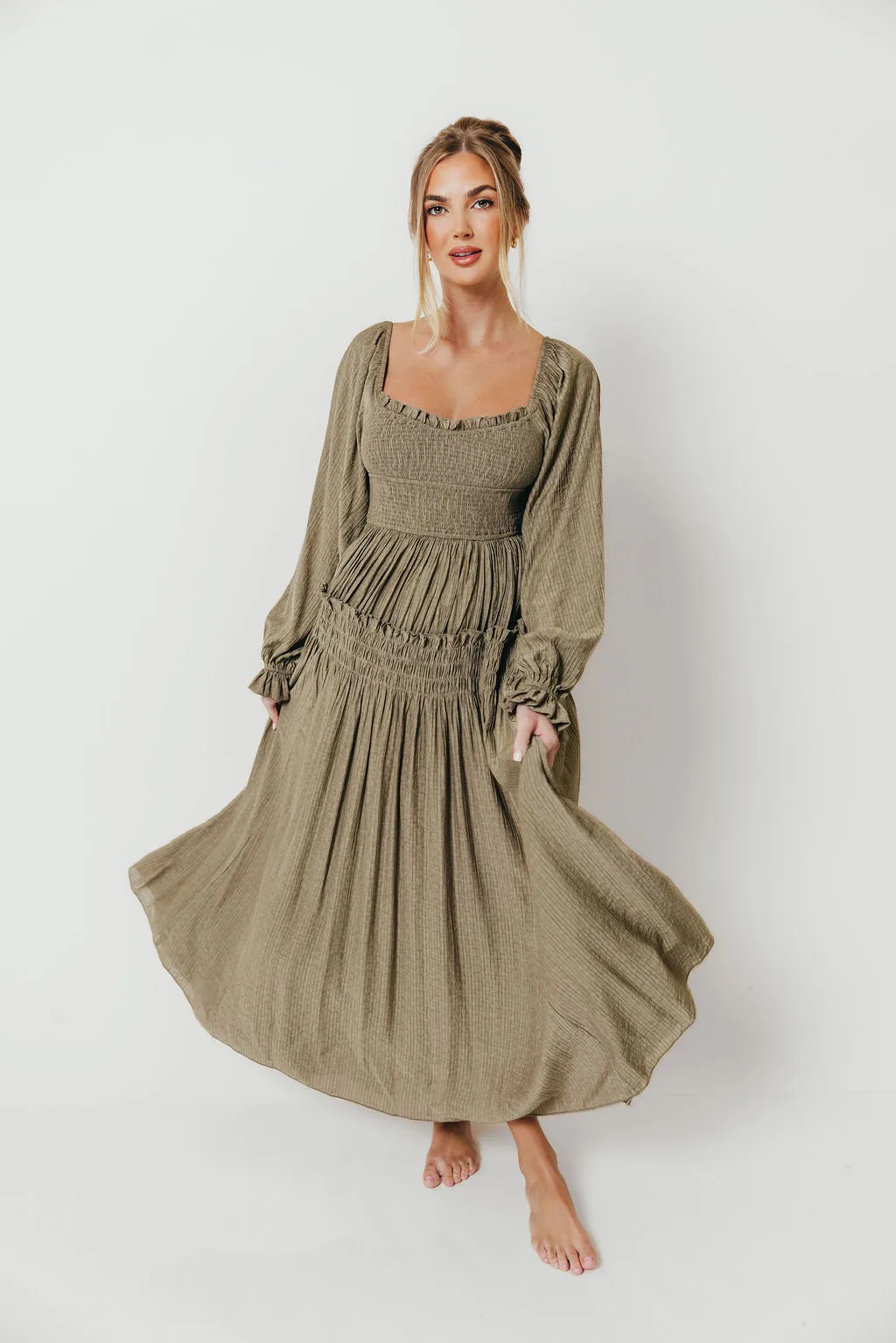 Sylvia Maxi Dress in Stone *Final Sale* sold by Worth Collective product image thumbnail 2