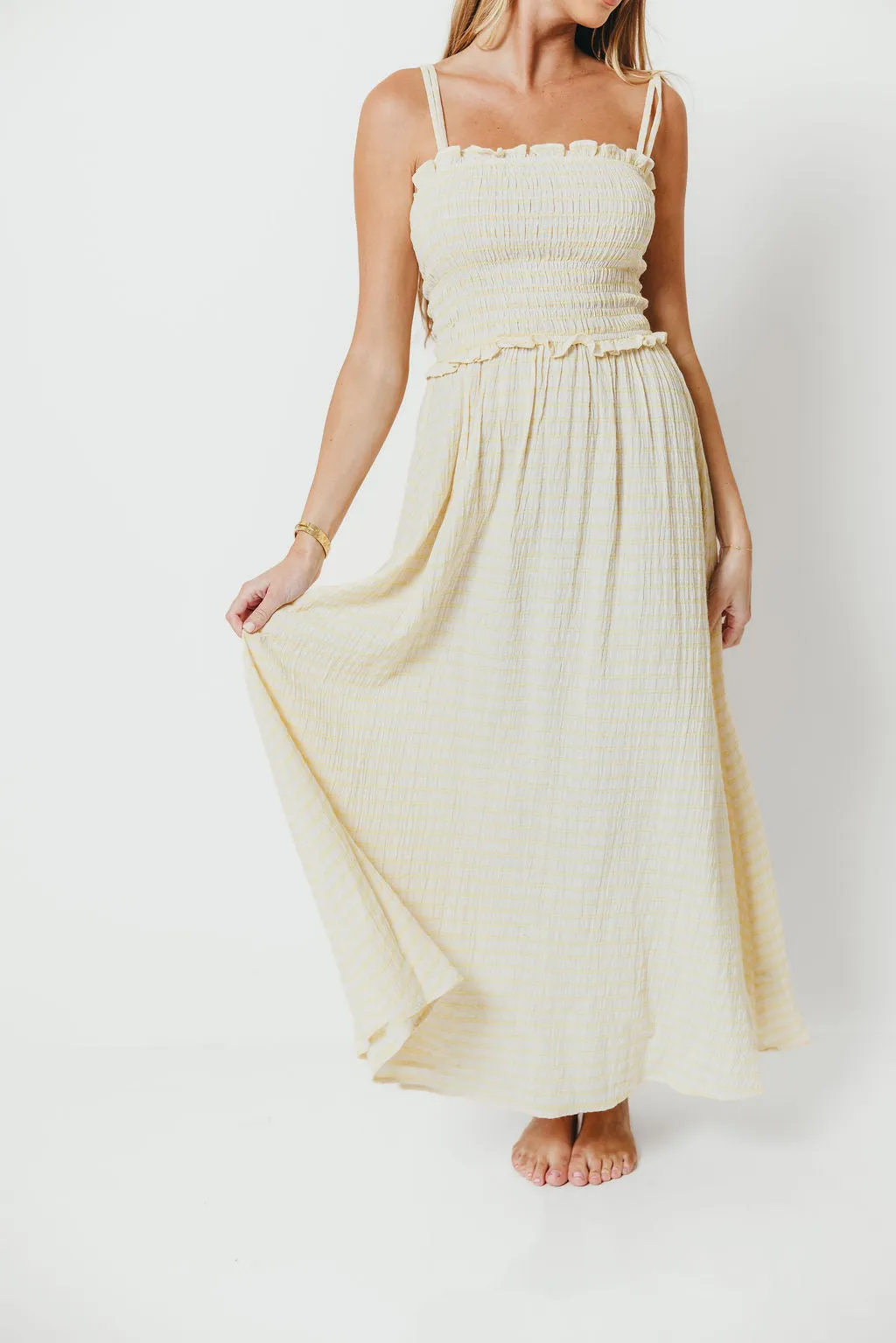 Francia Maxi Dress in Butter sold by Worth Collective product image thumbnail 3