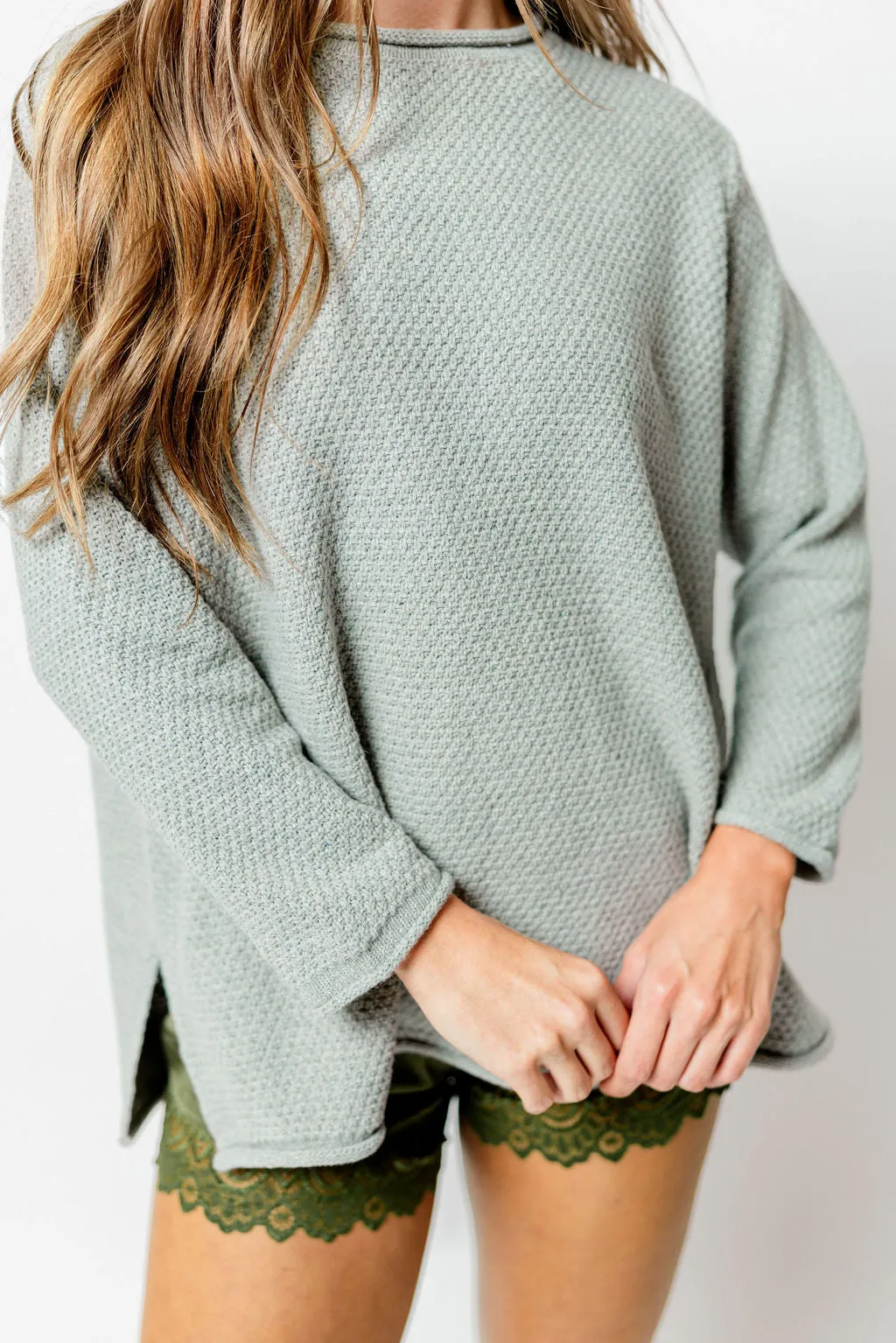 Alyse Pullover Sweater in Cement sold by Worth Collective product image thumbnail 2