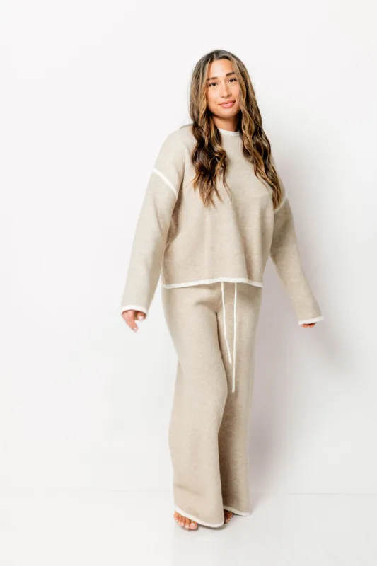 Chelsie Sweater and Pants Set in Mocha sold by Worth Collective