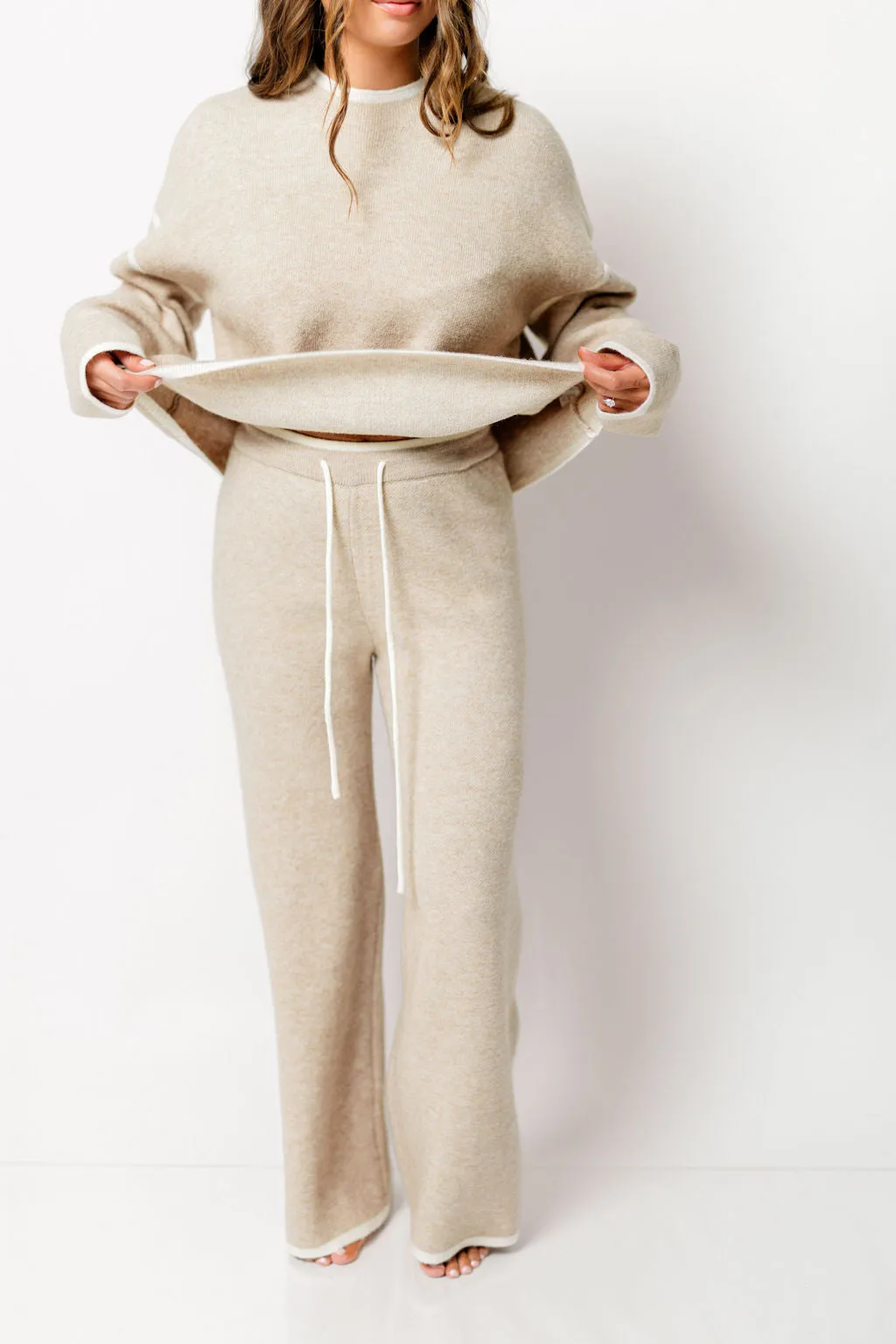 Chelsie Sweater and Pants Set in Mocha sold by Worth Collective product image thumbnail 5