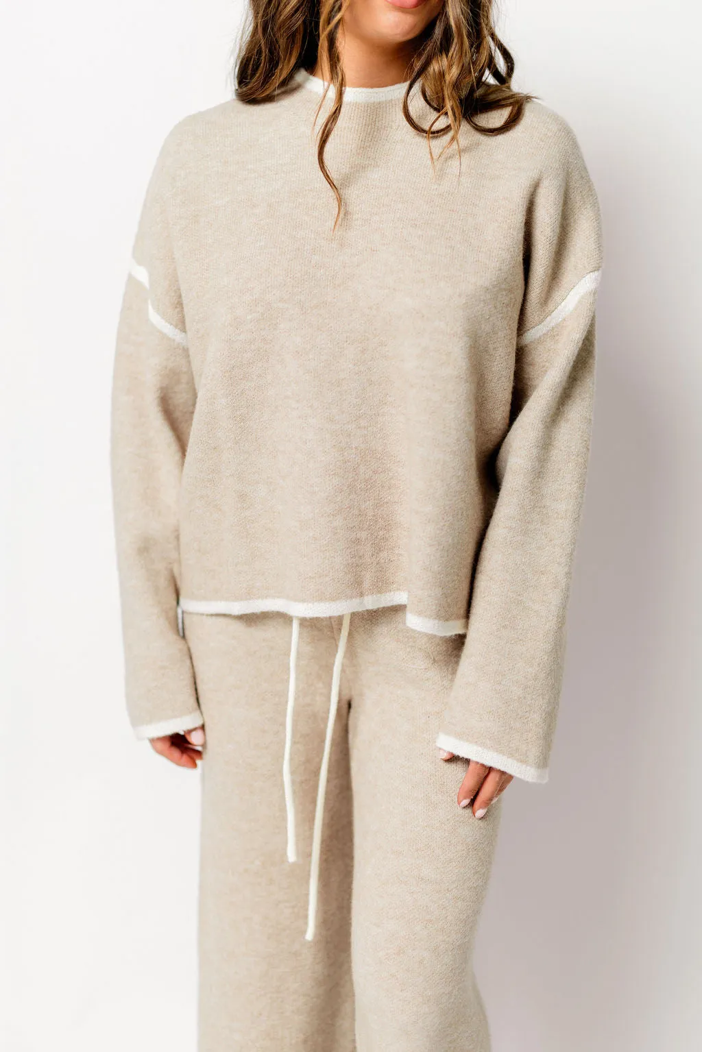 Chelsie Sweater and Pants Set in Mocha sold by Worth Collective product image thumbnail 4