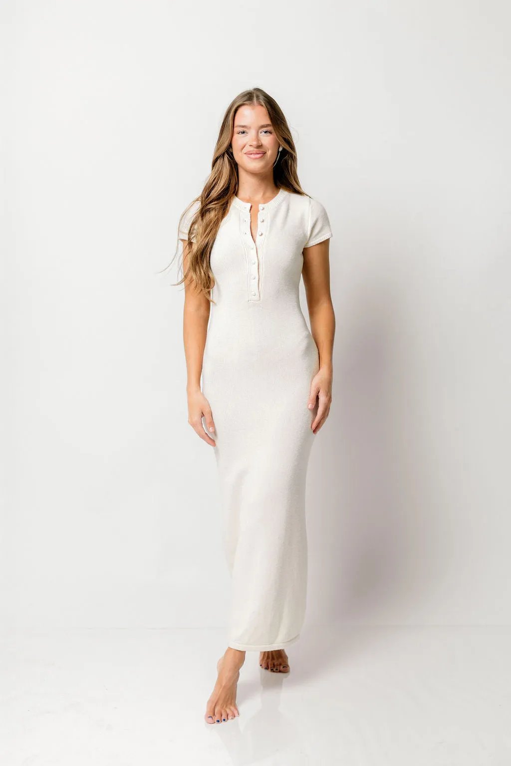 Cassandra Maxi Dress in Oat sold by Worth Collective product image thumbnail 2
