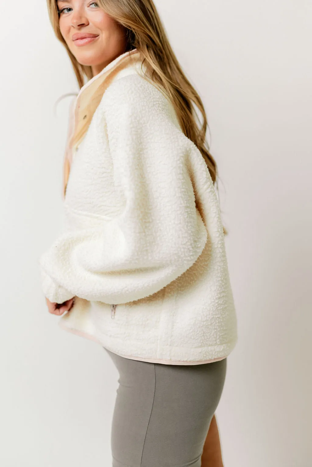Arlo Pullover in Ivory/Pink sold by Worth Collective product image thumbnail 4