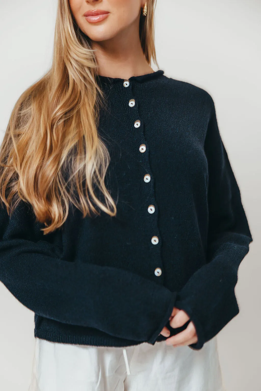 Piper Cardigan Top in Midnight *Final Sale* sold by Worth Collective product image thumbnail 2