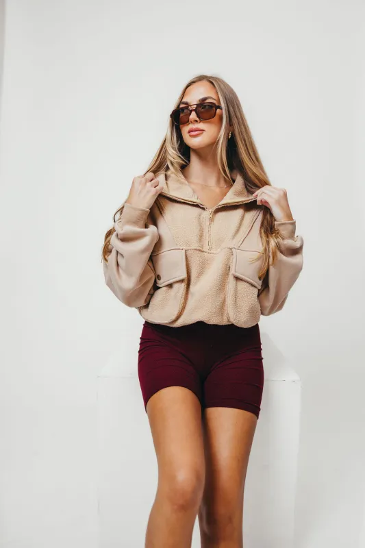 Carter Pullover in Oat sold by Worth Collective