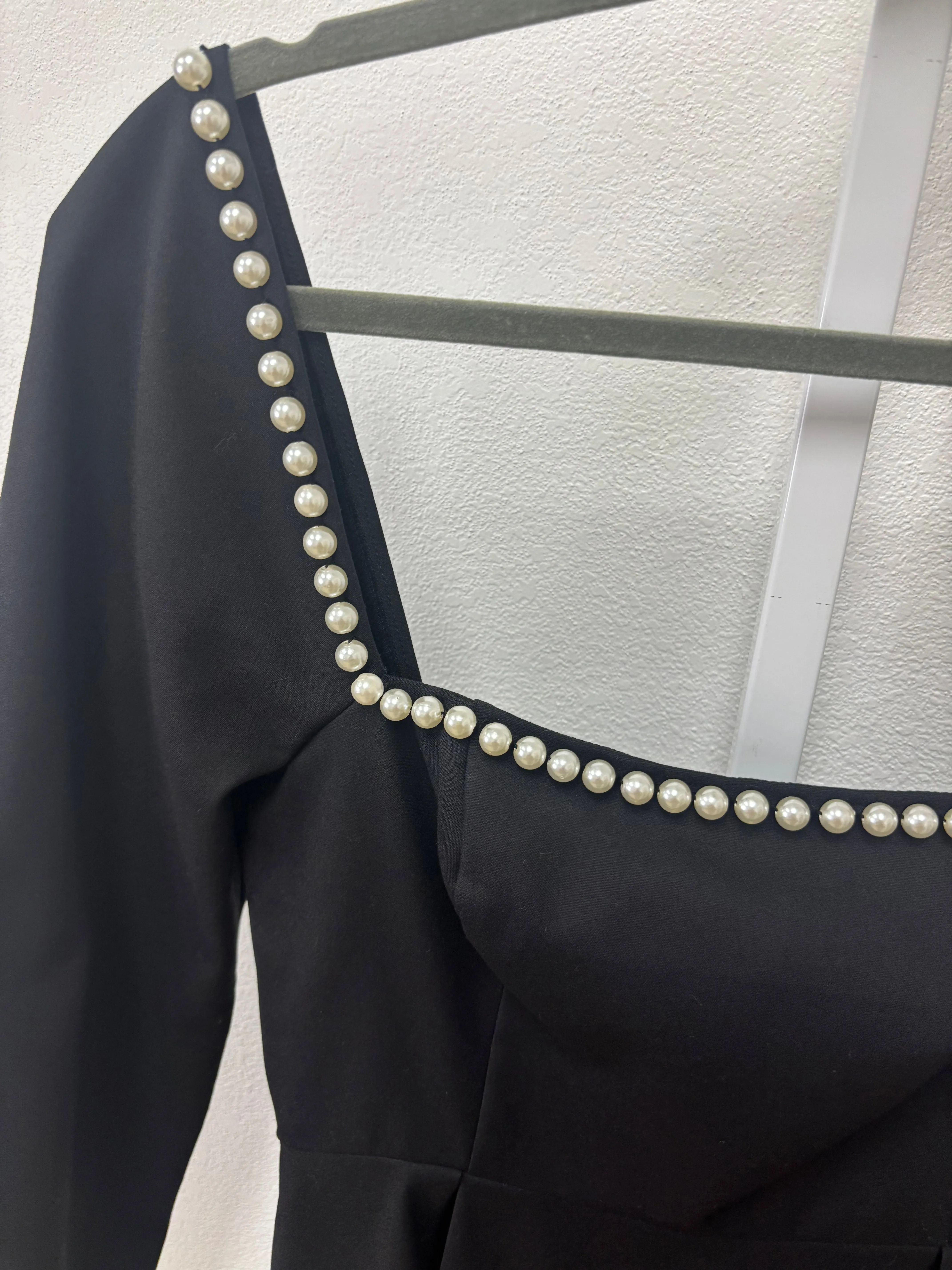 Anisa Pearl Embellished Maxi Dress in Black (Sample) sold by Worth Collective product image thumbnail 2