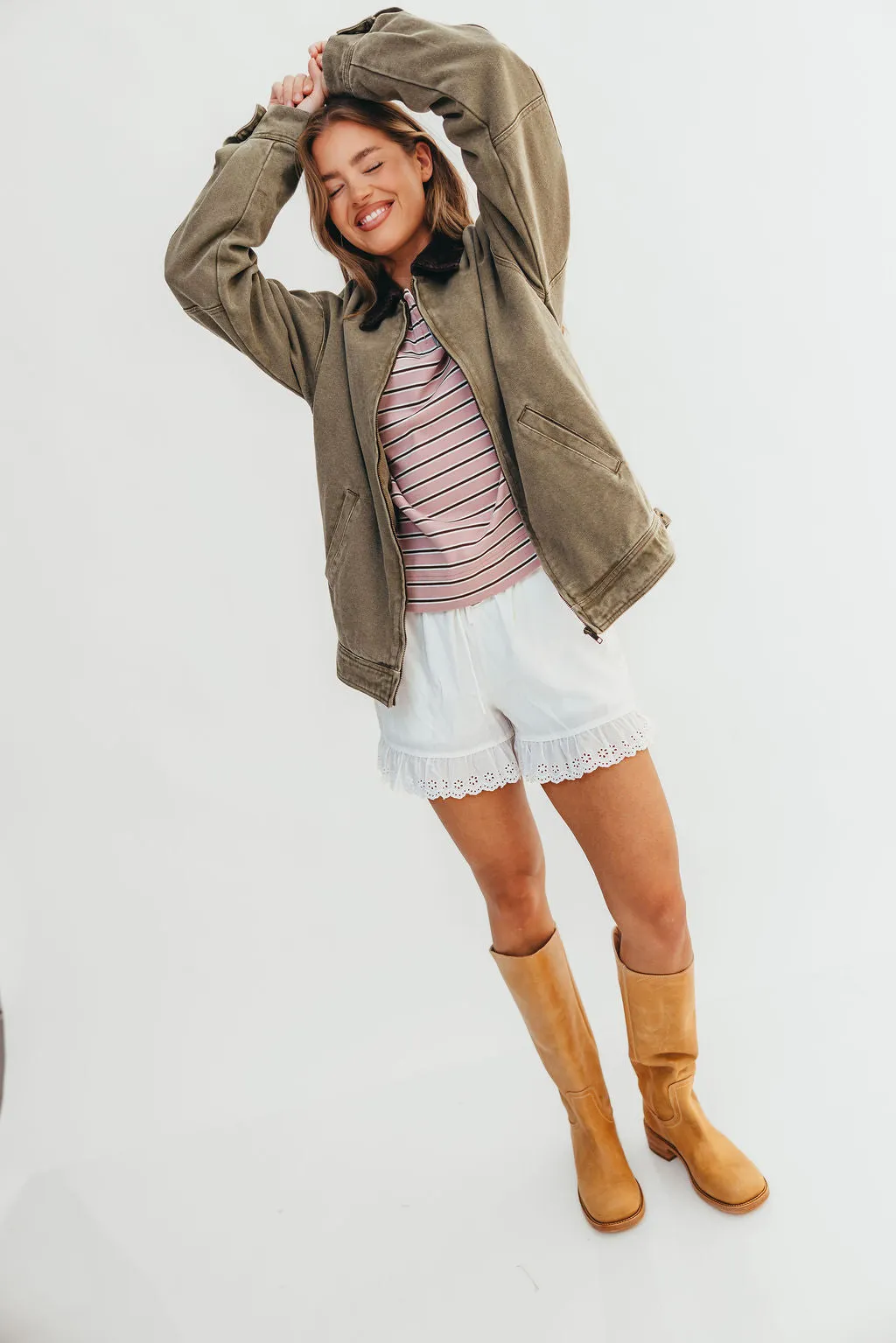 Elliott Barn Jacket in Olive sold by Worth Collective product image thumbnail 4