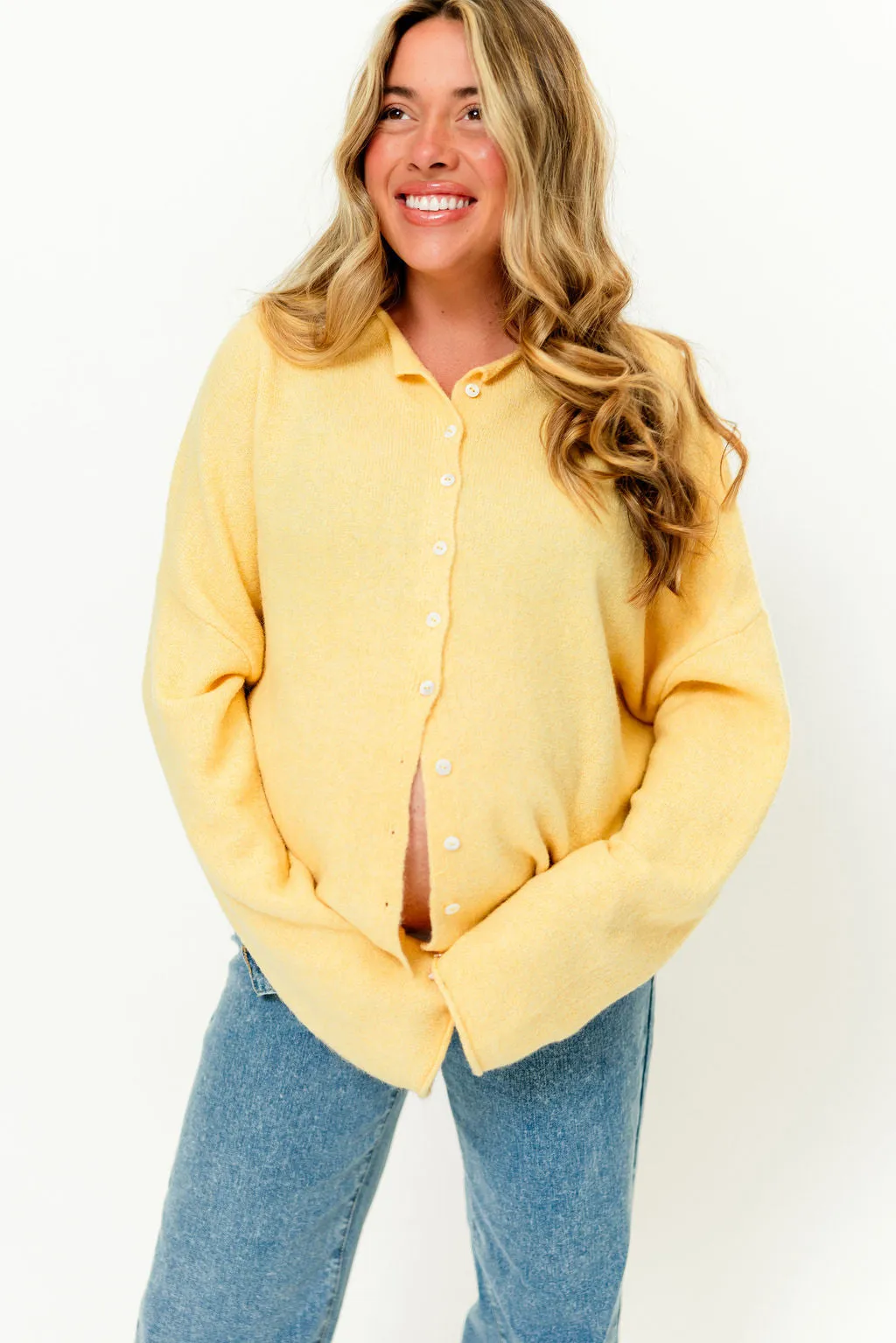 Piper Cardigan in Honey *Final Sale* sold by Worth Collective