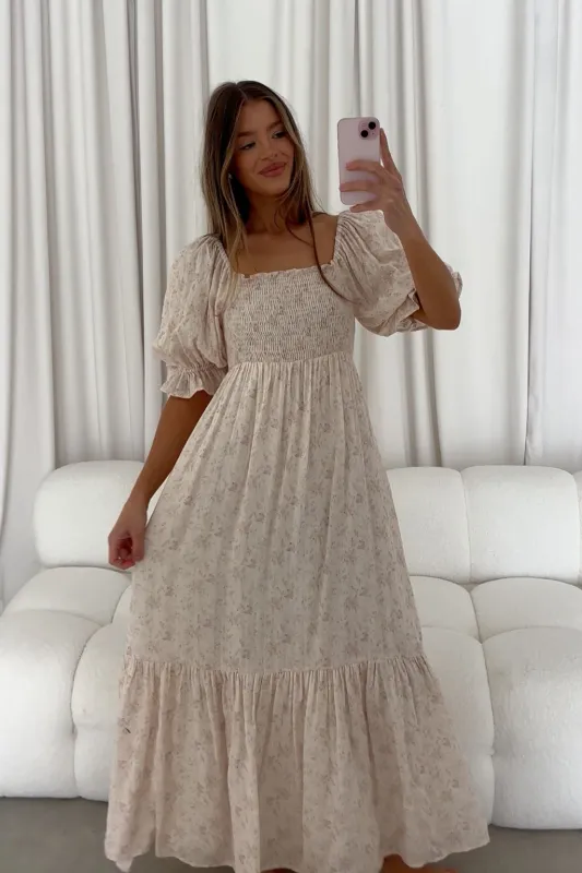 Livvy 100% Cotton Dress in Pink (Fully Lined) - Bump Friendly sold by Worth Collective