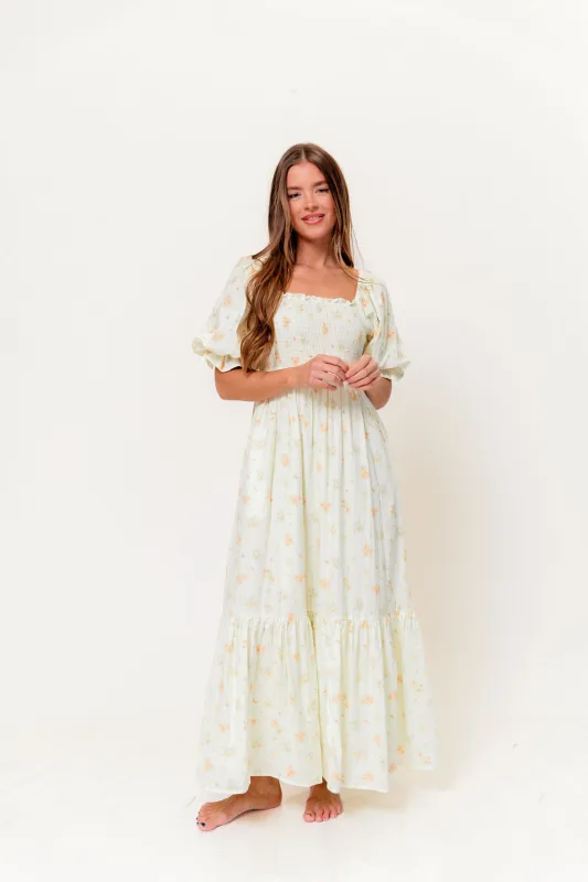 Livvy 100% Cotton Dress in Green (Fully Lined) - Bump Friendly made by Sofie the Label