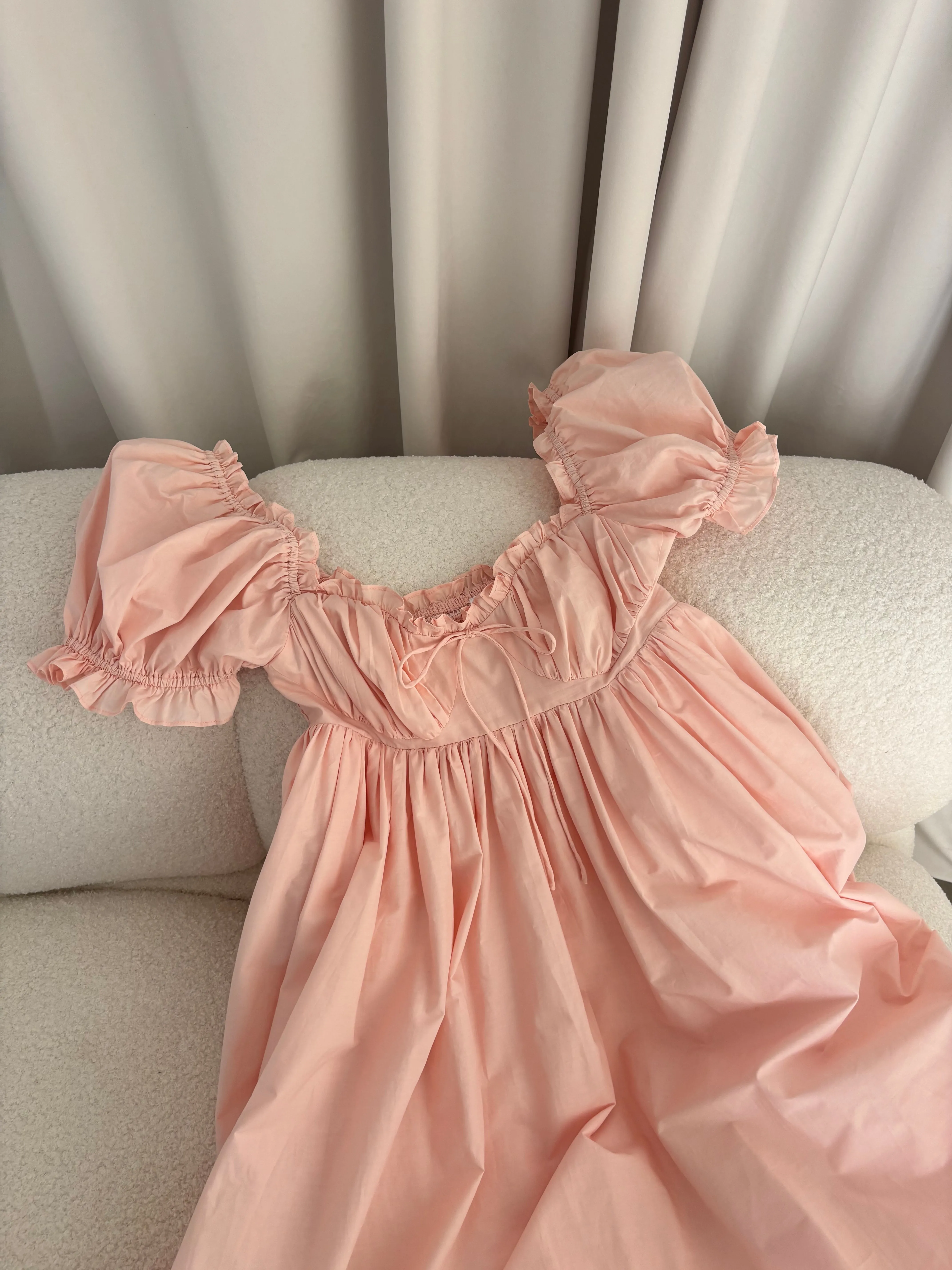 Olivia 100% Cotton Maxi Dress in Pale Pink - Bump Friendly sold by Worth Collective product image thumbnail 3