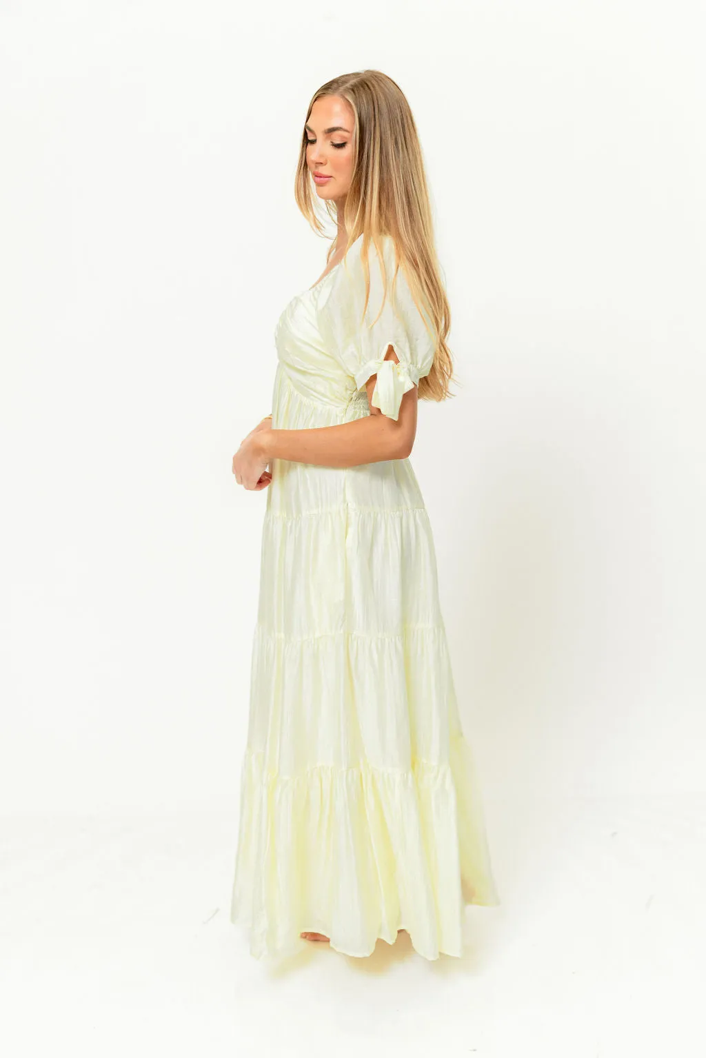 Grayson Maxi Dress in Lemon - Bump Friendly & Inclusive Sizing sold by Worth Collective product image thumbnail 2