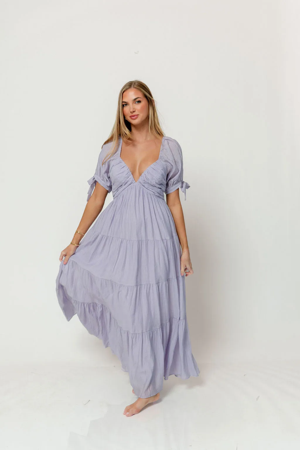 Grayson Maxi Dress in Lavender - Bump Friendly sold by Worth Collective product image thumbnail 4