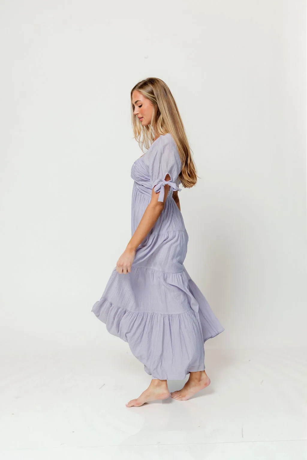 Grayson Maxi Dress in Lavender - Bump Friendly sold by Worth Collective product image thumbnail 5