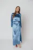 Cecily Top in Blue Teal sold by Worth Collective