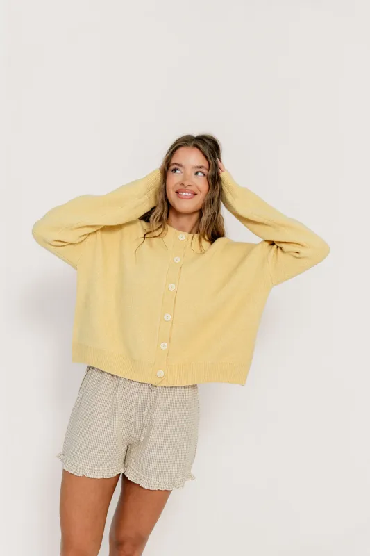 Alyssa Cardigan in Honey - Nursing Friendly sold by Worth Collective