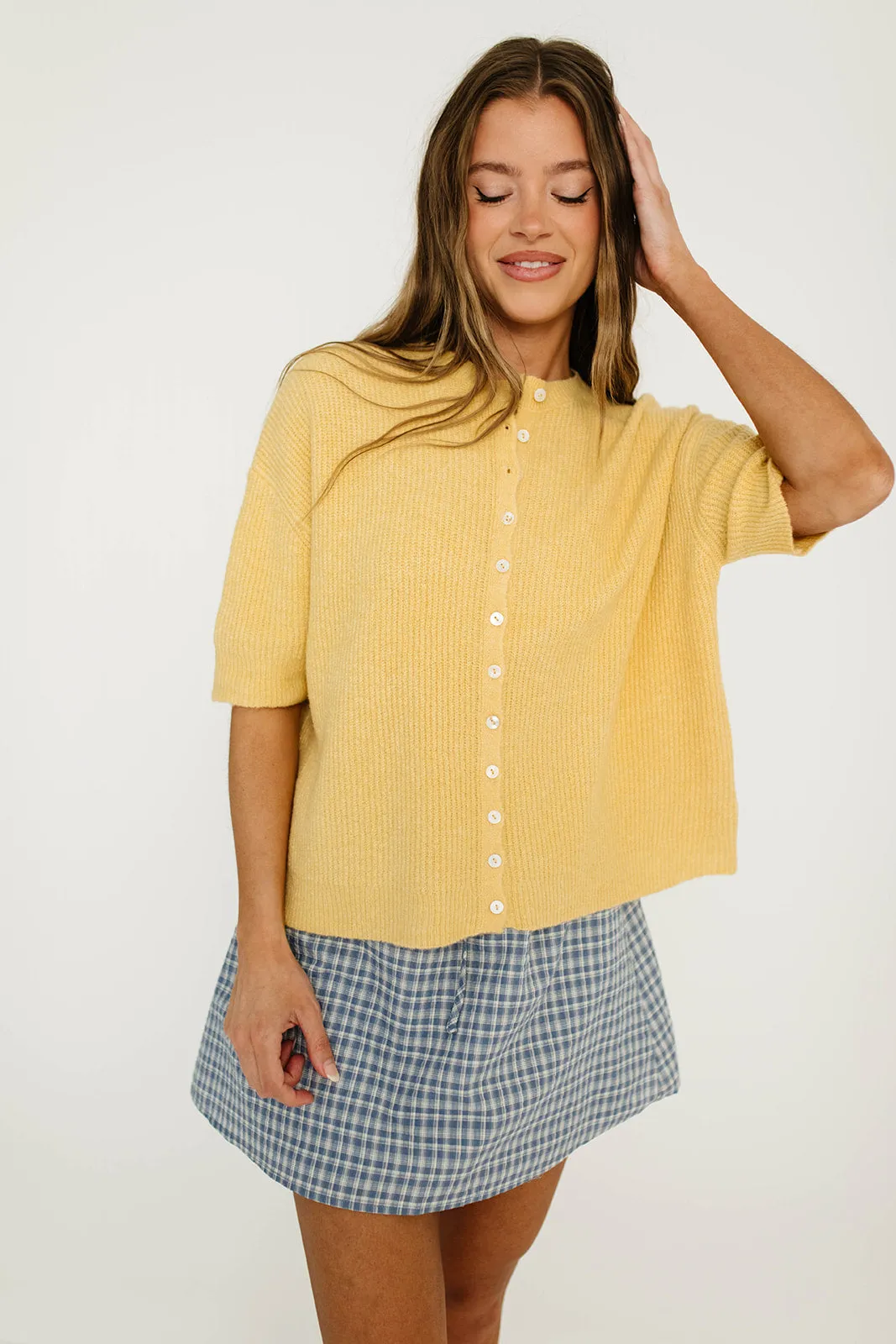 Cherie Cardigan Top in Honey sold by Worth Collective product image thumbnail 4