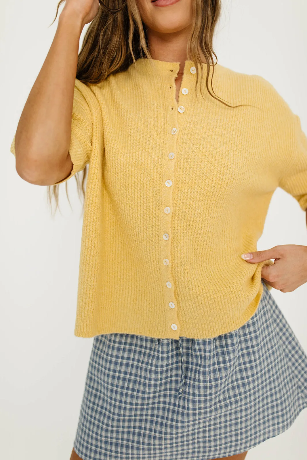 Cherie Cardigan Top in Honey sold by Worth Collective product image thumbnail 3