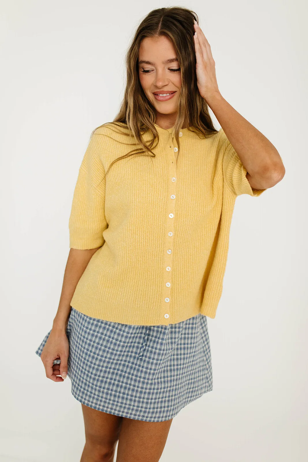 Cherie Cardigan Top in Honey sold by Worth Collective product image thumbnail 5