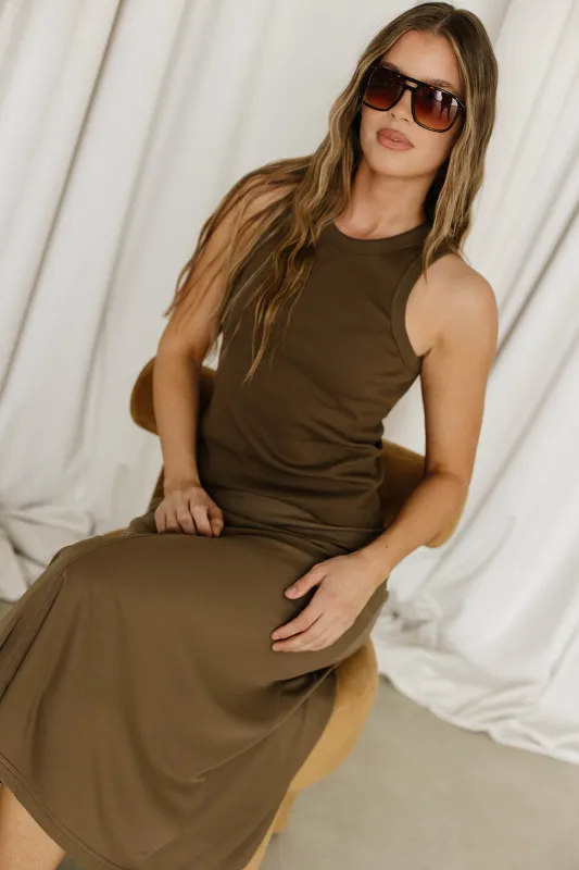 Aisha Tank in Brown made by Worth Collective