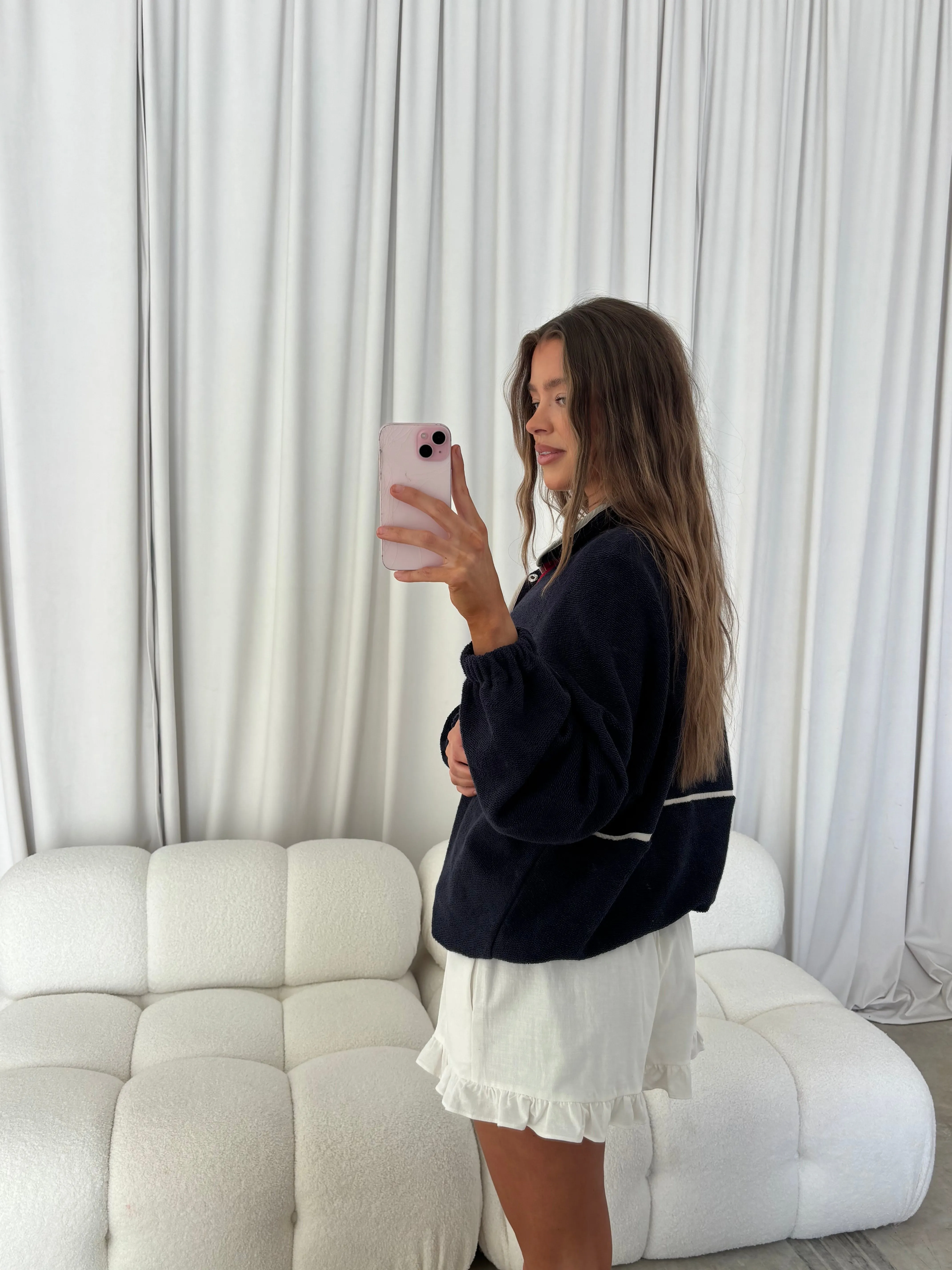 Flashback Pullover in Navy sold by Worth Collective product image thumbnail 4